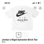 Nike Nigel Sylvester x Air Jordan Bike Tee White maat M, Maat 48/50 (M), Wit, Nike, Nieuw