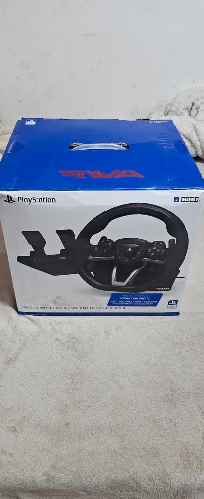 Hori racing stuur playstation & pc, Spelcomputers en Games, Spelcomputers | Sony PlayStation Consoles | Accessoires, Zo goed als nieuw