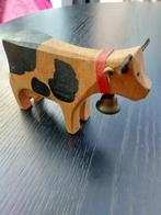 Trauffer koe 1 stuks met belletje, Verzamelen, Ophalen of Verzenden, Gebruikt, Boerderijdier, Beeldje of Figuurtje
