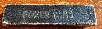 Antieke Poker dobbelstenen Poker D'As, 1930's beschikbaar voor biedingen