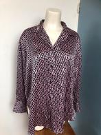 Costes studio roze zwarte satijnen ruimvallende blouse m, Maat 38/40 (M), Ophalen of Verzenden, Zo goed als nieuw, X