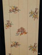 6818 – behang met illustraties van fruit en behang     swiet, Huis en Inrichting, Stoffering | Behang, Verzenden, Beige