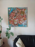 Two faces, schilderij van Ed Bos, 100x100 cm, Antiek en Kunst, Ophalen
