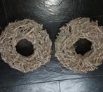 Houtenkerstkransen 2 stuks, Huis en Inrichting, Woonaccessoires | Kransen, Ophalen, Gebruikt