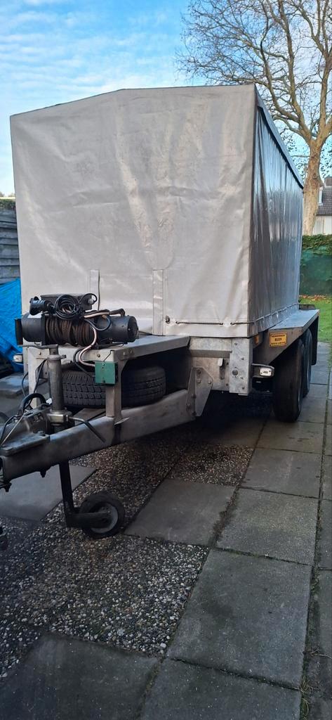 Ifor Williams Machinetransporter huif multifunctioneel, Auto diversen, Aanhangers en Bagagewagens, Ophalen
