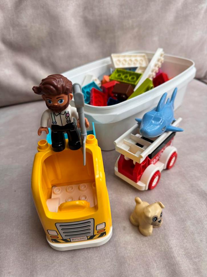 Duplo Set met Losse Stenen en Voertuigen, Kinderen en Baby's, Speelgoed | Duplo en Lego, Zo goed als nieuw, Duplo, Losse stenen