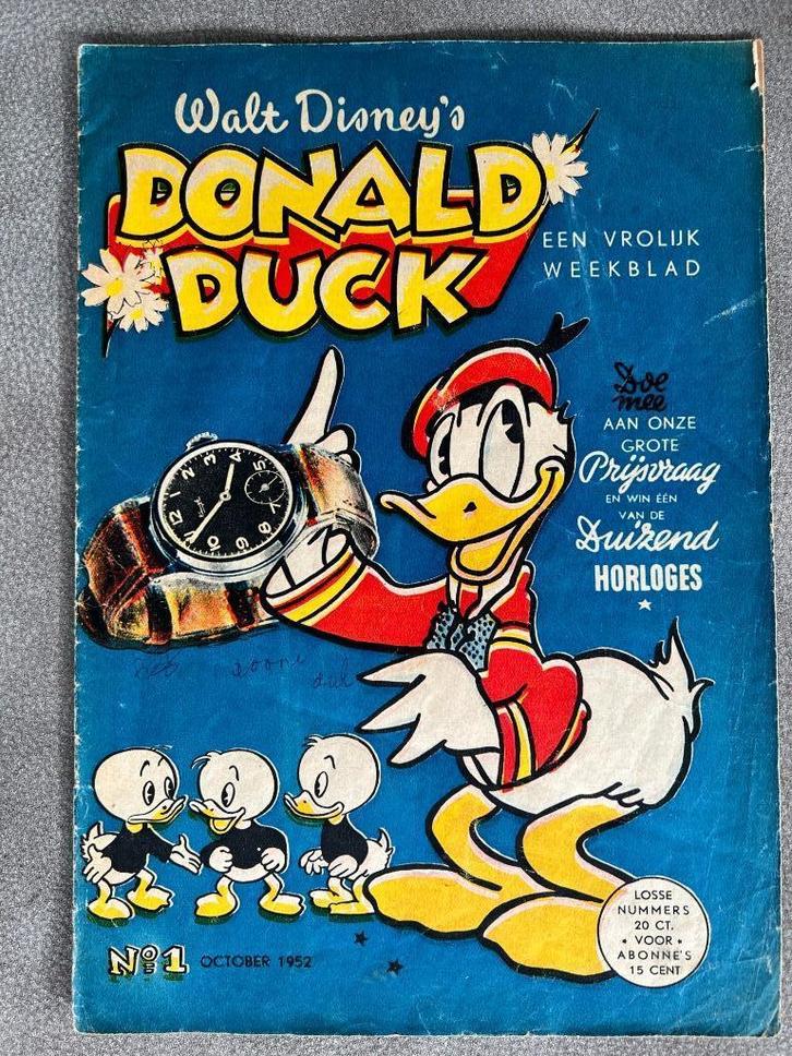 Donald Duck jaargang 1952 incl twee versies van nr 2, Boeken, Strips | Comics, Gelezen, Complete serie of reeks, Europa, Ophalen