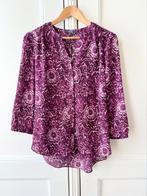 NYDJ soepelvallende blouse paars/wit, maat S, Ophalen of Verzenden, Nieuw, Maat 36 (S), Paars