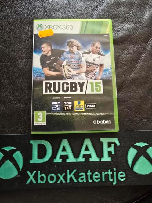 Rugby 15 - xbox 360, Spelcomputers en Games, Games | Xbox 360, Zo goed als nieuw, 1 speler, Vanaf 3 jaar, Ophalen of Verzenden