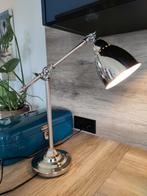 Industriële Bureaulamp / hengel lamp / tafellamp van RVS, Metaal, Zo goed als nieuw, Industriële, 50 tot 75 cm
