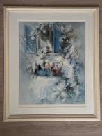 Schilderij met poezen, mooi tafereeltje, Antiek en Kunst, Kunst | Schilderijen | Klassiek, Ophalen