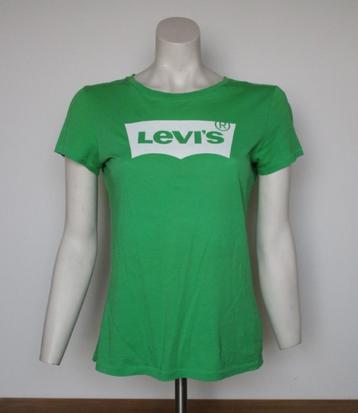 Nr.89: T-shirt Top Shirtje van Levi's fel groen met witte beschikbaar voor biedingen