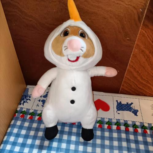 AH hamster Sneeuwpop knuffel 30 cm, Kinderen en Baby's, Speelgoed | Knuffels en Pluche, Ophalen of Verzenden