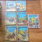 Strip de man van staal 1963 1 - 7, Meerdere stripboeken, Ophalen of Verzenden, Gelezen