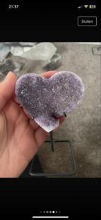 Amethist Hartje op Standaard, Ophalen of Verzenden, Mineraal