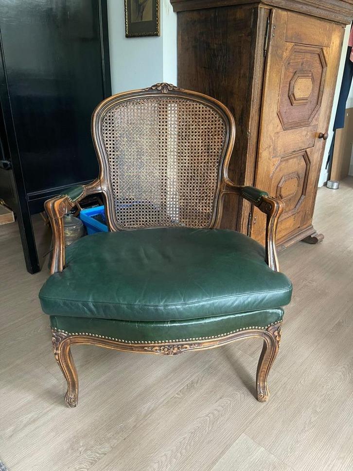 Luxueuze Louis Seize stoel - bieden, Huis en Inrichting, Stoelen, Zo goed als nieuw, Eén, Hout, Leer, Metaal, Overige materialen