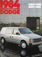 Brochure DODGE Mini Ram Van, 1984 (USA)., Dodge Trucks, Nieuw, Ophalen of Verzenden, Overige merken