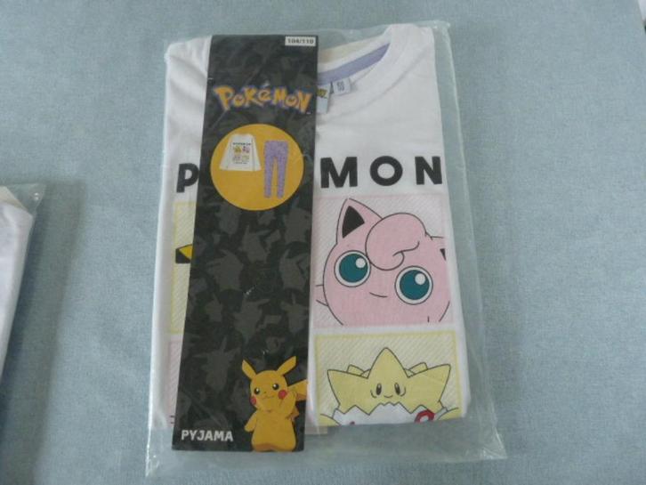 pokemon pyjama - pokémon - kind - maat 104-110 - paars/wit -, Kinderen en Baby's, Kinderkleding | Maat 104, Nieuw, Meisje, Nacht- of Onderkleding