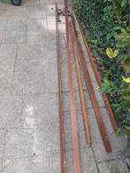 5 hardhouten latten, plinten. Verschillende afmetingen., Doe-het-zelf en Verbouw, Hout en Planken, Ophalen, Gebruikt, Minder dan 25 mm