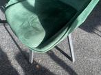 Stoelen Beau velvet donker groen draaibaar hoge korting, Nieuw, Vijf, Zes of meer stoelen, Metaal, Ophalen