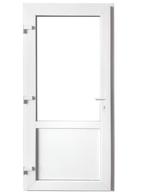 Kunststof Buitendeur 2/3 Glas Buiten Op Maat, Ophalen of Verzenden, Nieuw, Kunststof, Buitendeur