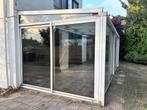Aluminium serre / aanbouw met schuifpuien en glaswanden, Ophalen, Gebruikt, Serre