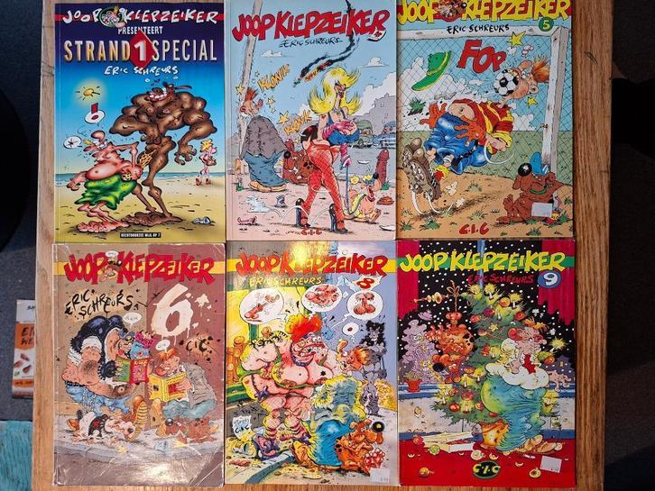 Joop Klepzeiker6 x Strand special 1 4/6 8 9 Schreurs ook los, Boeken, Stripboeken, Gelezen, Meerdere stripboeken, Ophalen of Verzenden