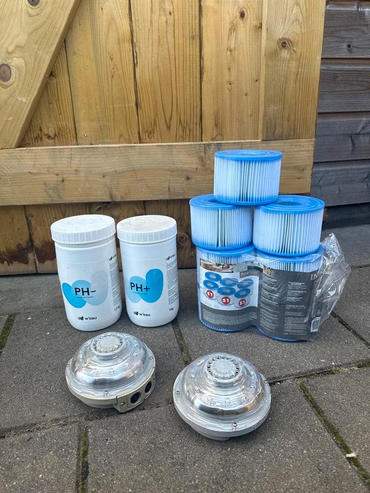 Intex Jacuzzi Accessoires: Filters, pH, Lampen, Tuin en Terras, Bubbelbaden en Hottubs, Gebruikt, Opblaasbaar, Filter, Ophalen of Verzenden