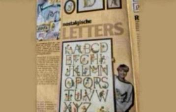 LANARTE BORDUURPAKKET LETTERLAP NOSTALGISCHE LETTERS beschikbaar voor biedingen