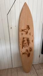 Houten surfplank decoratief met print VW camper, Huis en Inrichting, Ophalen, Zo goed als nieuw