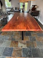 Mooi tafel met houten blad, Huis en Inrichting, Tafels | Eettafels, 100 tot 150 cm, 200 cm of meer, Ophalen of Verzenden, Zo goed als nieuw