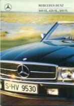 Mercedes 300 420 500 SL (W107) brochure/auto folder '88, Verzenden, Zo goed als nieuw, Mercedes