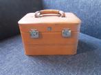 Leren beautycase, Gebruikt, Bruin, Ophalen of Verzenden, Met spiegeltje(s)