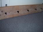Zware eikenhouten wand plank kapstok met 5 haken, Zo goed als nieuw, Minder dan 100 cm, Hout, Ophalen