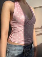 cute coquette baby pink polka dot haltertop with white dots, Kleding | Dames, Tops, Nieuw, Ophalen of Verzenden, Roze, Zonder mouw