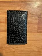Zwart lak portemonnee (kroko), Gebruikt, Zwart, Met knipsluiting, Ophalen
