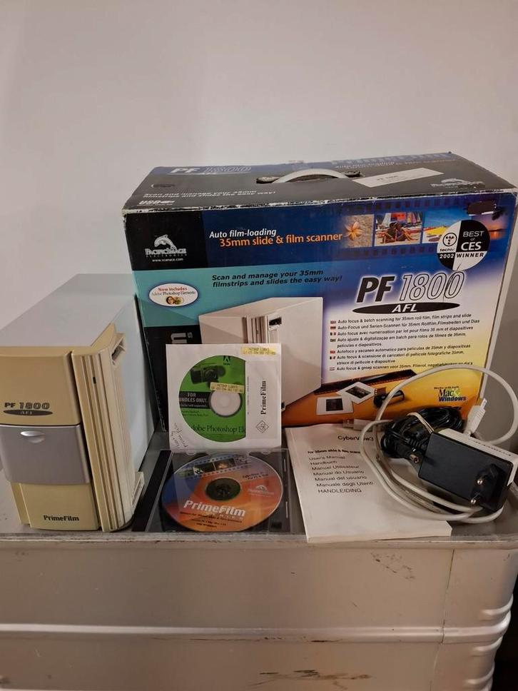 PrimeFilm PF 1800 Filmscanner, Computers en Software, Scanners, Gebruikt, Diascanner, MacOS, Windows, Ophalen of Verzenden