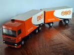 TNT DAF95 Motorwagen met Hanger        merk Lion Car, Hobby en Vrije tijd, Modelauto's | 1:50, Verzenden, Gebruikt, Bus of Vrachtwagen