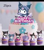 Kuromi verjaardag, Hobby en Vrije tijd, Ophalen of Verzenden, Nieuw, Taarten, Versiering