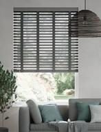 Husky grijs - houten jaloezieën - 178x152 cm, Ophalen, Nieuw, Grijs, 150 tot 200 cm