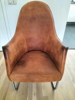 Leren Topform stoel, Huis en Inrichting, Fauteuils, Ophalen of Verzenden, Gebruikt