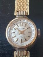 Prisma - Goldplated dames polshorloge, Ophalen of Verzenden, Overige materialen, Verguld
