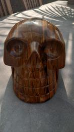 Tijgeroog Skull, Antiek en Kunst, Kunst | Beelden en Houtsnijwerken, Ophalen of Verzenden