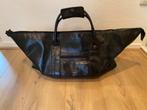 Prachtige zwartleren reistas, weekendtas, Sieraden, Tassen en Uiterlijk, Tassen | Reistassen en Weekendtassen, Ophalen, 30 cm of meer