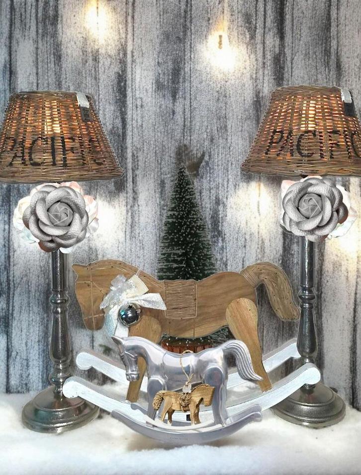 3 pcs rivièra maison hobbelpaard & RM kerstboom & RM bell, Diversen, Kerst, Ophalen of Verzenden