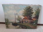 Schilderij van Nederlands landschap door J. Th. Unger, Ophalen