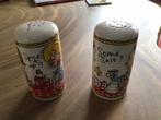 Keramisch Peper en zoutstel incl 4 eierdopjes, Huis en Inrichting, Keuken | Servies, Ophalen, Blond Amsterdam, Overige typen, Zo goed als nieuw