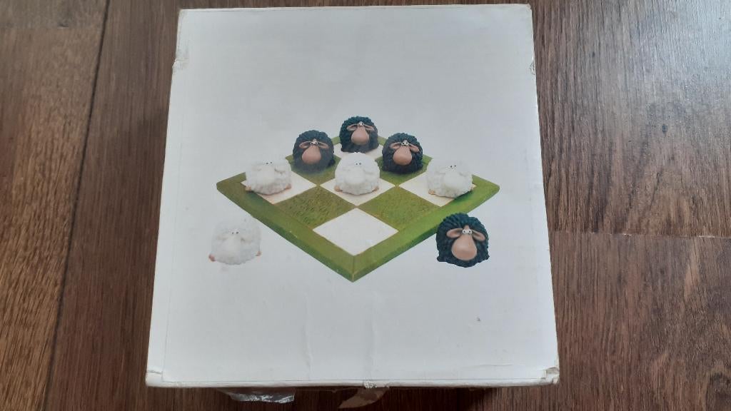Boter kaas en eieren met stenen schaapjes, Een of twee spelers, Ophalen, Gebruikt, Onbekend