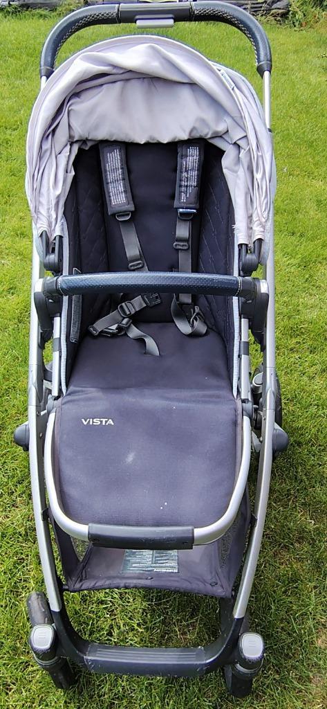 Uppababy Vista, Kinderen en Baby's, Kinderwagens en Combinaties, Gebruikt, Combiwagen, Overige merken, Met reiswieg, Verstelbare duwstang