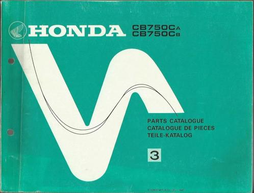 Honda Parts List CB750 Ca en CB750 Cb (3393z), Motoren, Handleidingen en Instructieboekjes, Honda, Verzenden